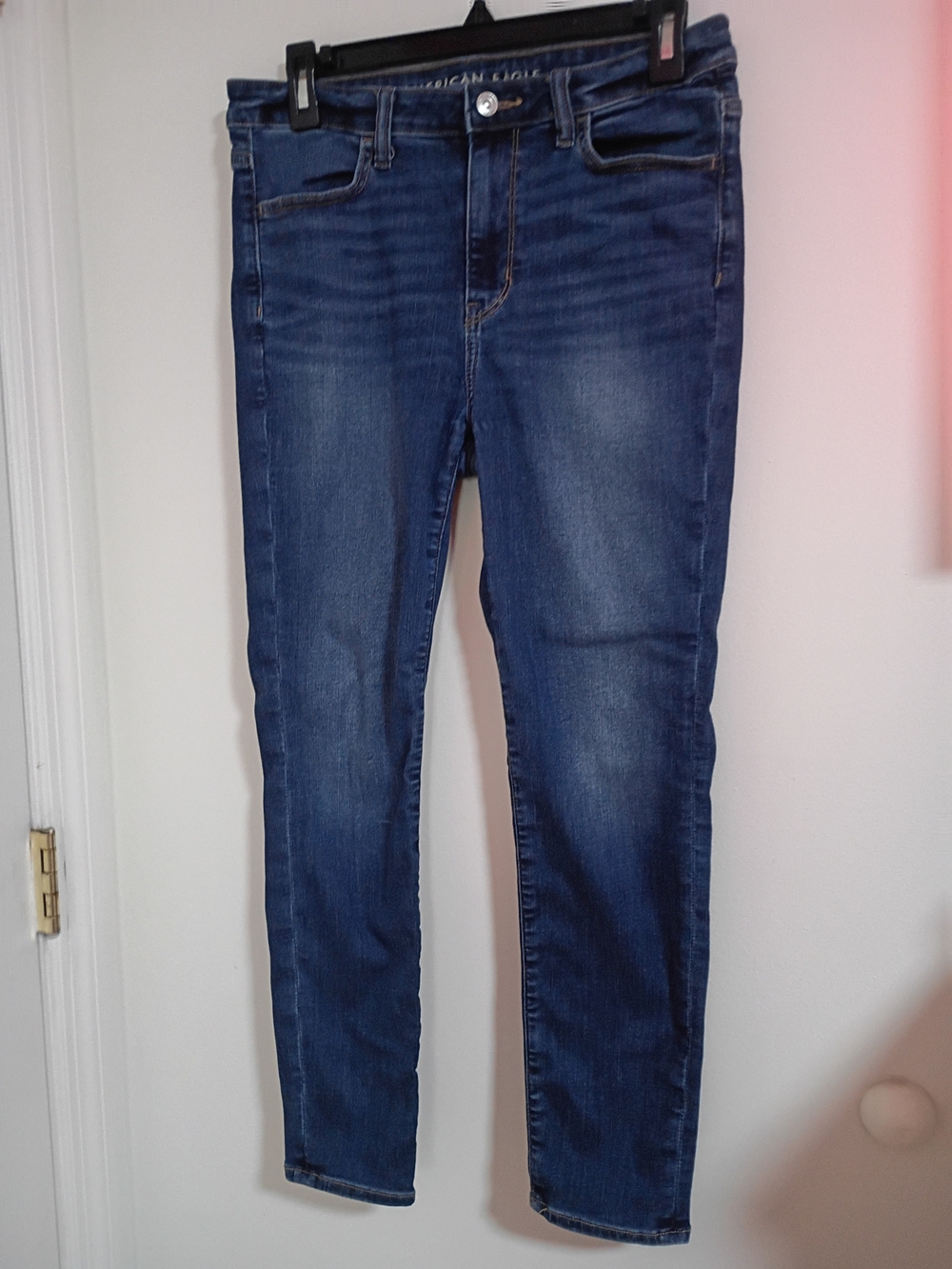 American Eagle Women's Dark Blue Slim Fit Jeans Size